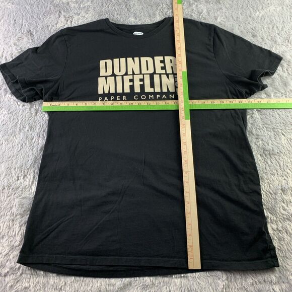 The Office Dunder Mifflin Paper Company Shirt Mens XXL Black White Gray TV - Picture 4 of 7
